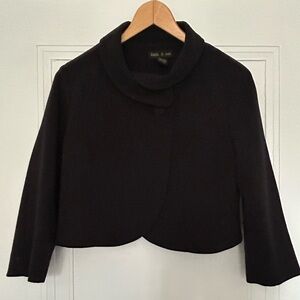 Faith & Zoe Elegant Black Bolero Jacket